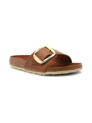 Birkenstock Skórzane klapki Madrid Big Buckle LEOI