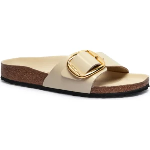 Birkenstock Skórzane klapki Madrid Big Buckle | narrow fit