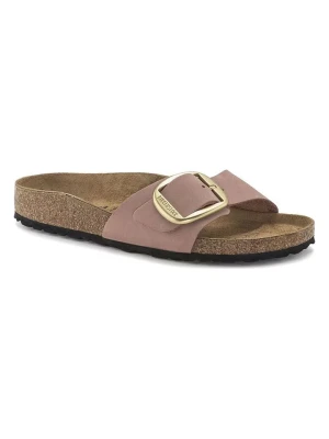 Birkenstock Skórzane klapki "Madrid" w kolorze jasnoróżowym rozmiar: 38