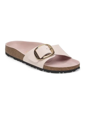 Birkenstock Skórzane klapki "Madrid" w kolorze jasnoróżowym rozmiar: 40