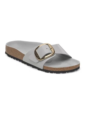 Birkenstock Skórzane klapki "Madrid" w kolorze szarym rozmiar: 39