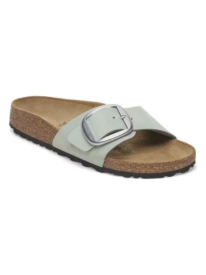 Birkenstock Skórzane klapki "Madrid" w kolorze zielonym rozmiar: 38