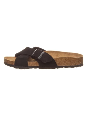 Zdjęcie produktu Birkenstock Skórzane klapki "Siena" w kolorze czarnym rozmiar: 39