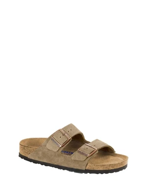 Birkenstock Skórzane klapki w kolorze beżowym rozmiar: 38