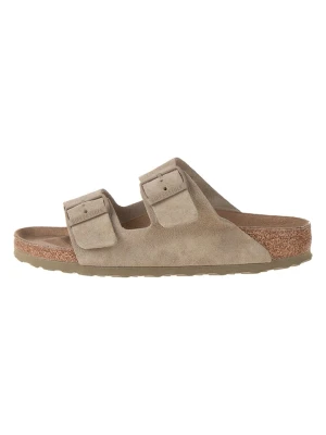 Birkenstock Skórzane klapki w kolorze khaki rozmiar: 35