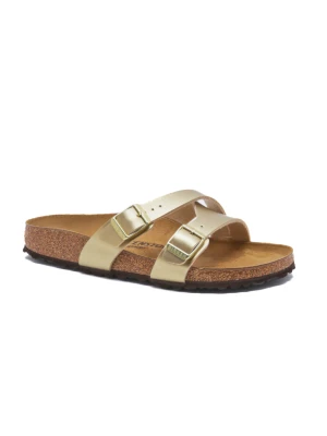 Zdjęcie produktu Birkenstock Skórzane klapki Yao Balance BF | narrow fit złoty