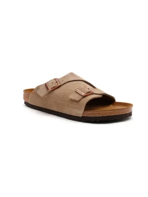 Birkenstock Skórzane klapki Zürich VL Taupe