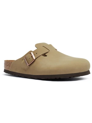 Zdjęcie produktu Birkenstock Skórzane mule Boston beżowy