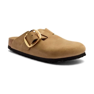 Birkenstock Skórzane mule Boston Big Buckle LEOI | narrow fit