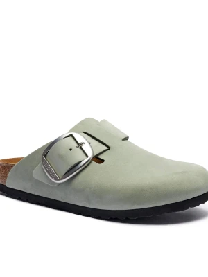 Birkenstock Skórzane mule Boston Big Buckle | narrow fit