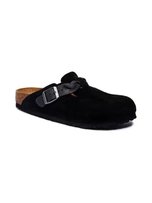 Birkenstock Skórzane mule Boston Braided | narrow fit