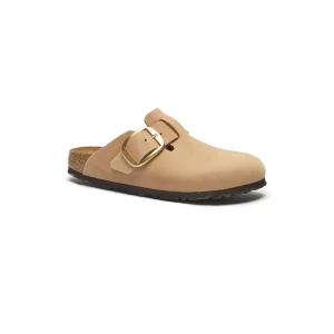 Birkenstock Skórzane mule boston | narrow fit