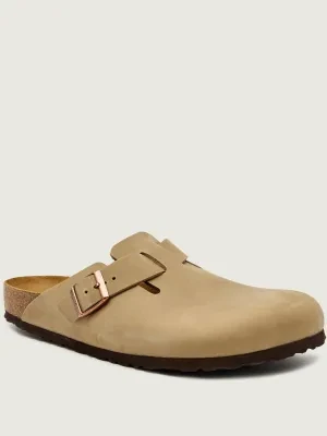 Birkenstock Skórzane mule BOSTON | narrow fit