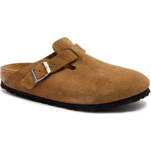 Birkenstock Skórzane mule Boston | narrow fit soft footbed