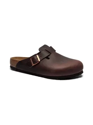 Birkenstock Skórzane mule Boston SFB LEOI Habana