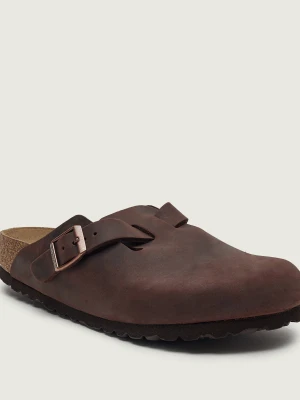 Birkenstock Skórzane mule Boston SFB LEOI | narrow fit