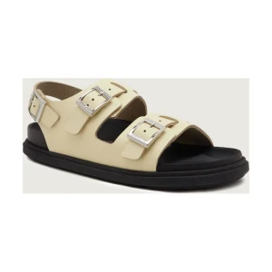 Birkenstock Skórzane sandały Cannes EXQ LE Butter | narrow fit