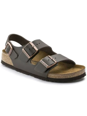 Birkenstock Skórzane sandały "Milano" w kolorze brązowym rozmiar: 41