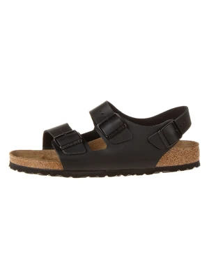 Birkenstock Skórzane sandały "Milano" w kolorze czarnym rozmiar: 43