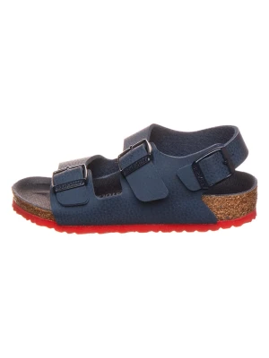 Birkenstock Skórzane sandały "Milano" w kolorze granatowym rozmiar: 27