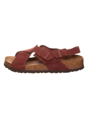 Birkenstock Skórzane sandały "Tulum" w kolorze czerwonym rozmiar: 41