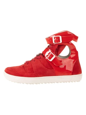 Birkenstock Skórzane sneakersy "Thessaloniki" w kolorze czerwonym rozmiar: 37
