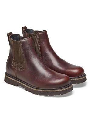 Birkenstock Skórzane sztyblety "Highwood" w kolorze brązowym rozmiar: 44