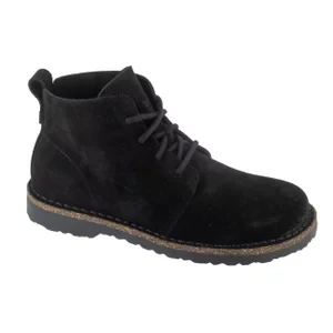Birkenstock Uppsala Mid 1028079, Damskie, Czarne, trzewiki, skóra welurowa, rozmiar: 37