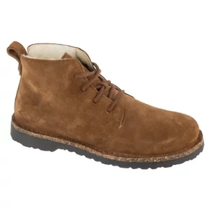 Birkenstock Uppsala Mid Shearling 1028148, Damskie, Brązowe, buty zimowe, skóra welurowa, rozmiar: 38