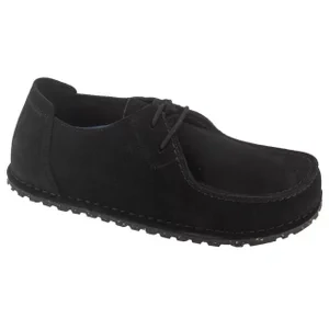 Birkenstock Utti Lace Leve 1028597, Unisex, Czarne, półbuty, skóra welurowa, rozmiar: 37