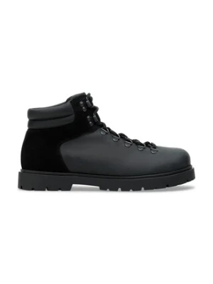 Birkenstock workery skórzane Jackson 2.0 damskie kolor czarny na płaskim obcasie 1030954