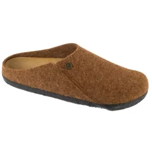 Birkenstock Zermatt Standard FE 1027942, Unisex, Brązowe, klapki, filc, rozmiar: 39