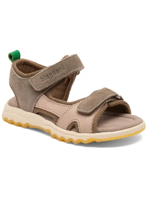 bisgaard Sandały w kolorze oliwkowo-beżowym rozmiar: 34