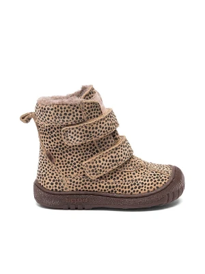 bisgaard Skórzane botki "Ellis" w kolorze czarno-beżowym rozmiar: 22