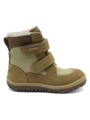 bisgaard Skórzane botki w kolorze khaki rozmiar: 35