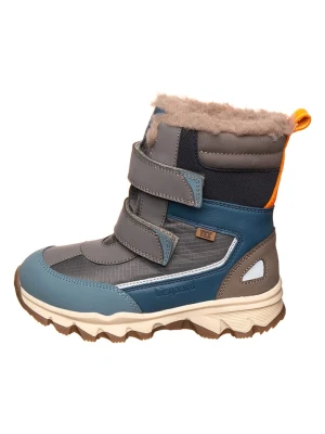 bisgaard Skórzane botki zimowe "Torben" w kolorze niebiesko-szarym rozmiar: 35