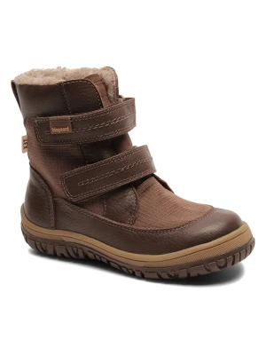 bisgaard Skórzane botki zimowe w kolorze brązowym rozmiar: 33