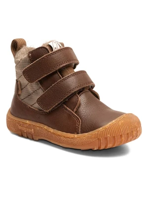 bisgaard Skórzane botki zimowe w kolorze brązowym rozmiar: 32