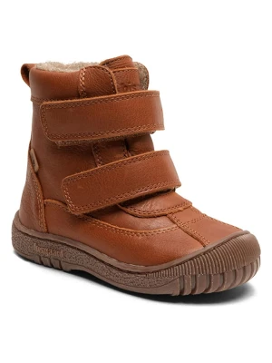 bisgaard Skórzane botki zimowe w kolorze jasnobrązowym rozmiar: 27