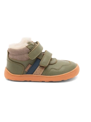 bisgaard Skórzane buty barefoot "Lucas" w kolorze khaki rozmiar: 22