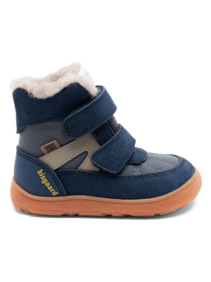 bisgaard Skórzane buty barefoot "Rumle" w kolorze granatowym rozmiar: 25