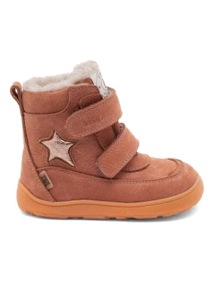 bisgaard Skórzane buty barefoot "Suz" w kolorze czerwonym rozmiar: 25