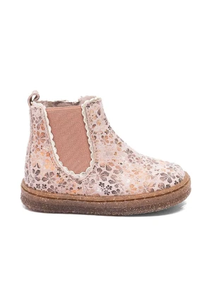 bisgaard Skórzane buty "Siggi" w kolorze jasnoróżowym do nauki chodzenia rozmiar: 23
