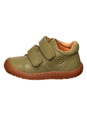bisgaard Skórzane buty w kolorze khaki do chodzenia na boso rozmiar: 22