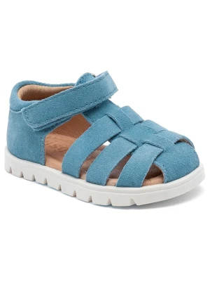 bisgaard Skórzane półsandały w kolorze błękitnym rozmiar: 29