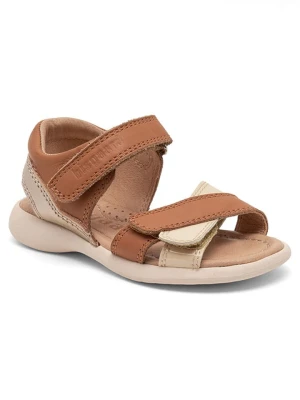 bisgaard Skórzane sandały w kolorze jasnobrązowym rozmiar: 27