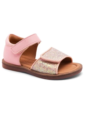 bisgaard Skórzane sandały w kolorze złoto-jasnoróżowym rozmiar: 25