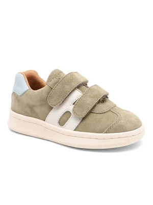 bisgaard Skórzane sneakersy "Bay V" w kolorze zielonym rozmiar: 32