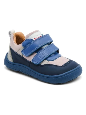 bisgaard Skórzane buty barefoot "Elroy" w kolorze niebiesko-beżowym rozmiar: 22