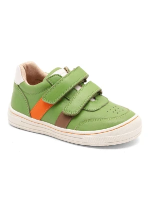 bisgaard Skórzane sneakersy "Peter" w kolorze zielonym rozmiar: 32